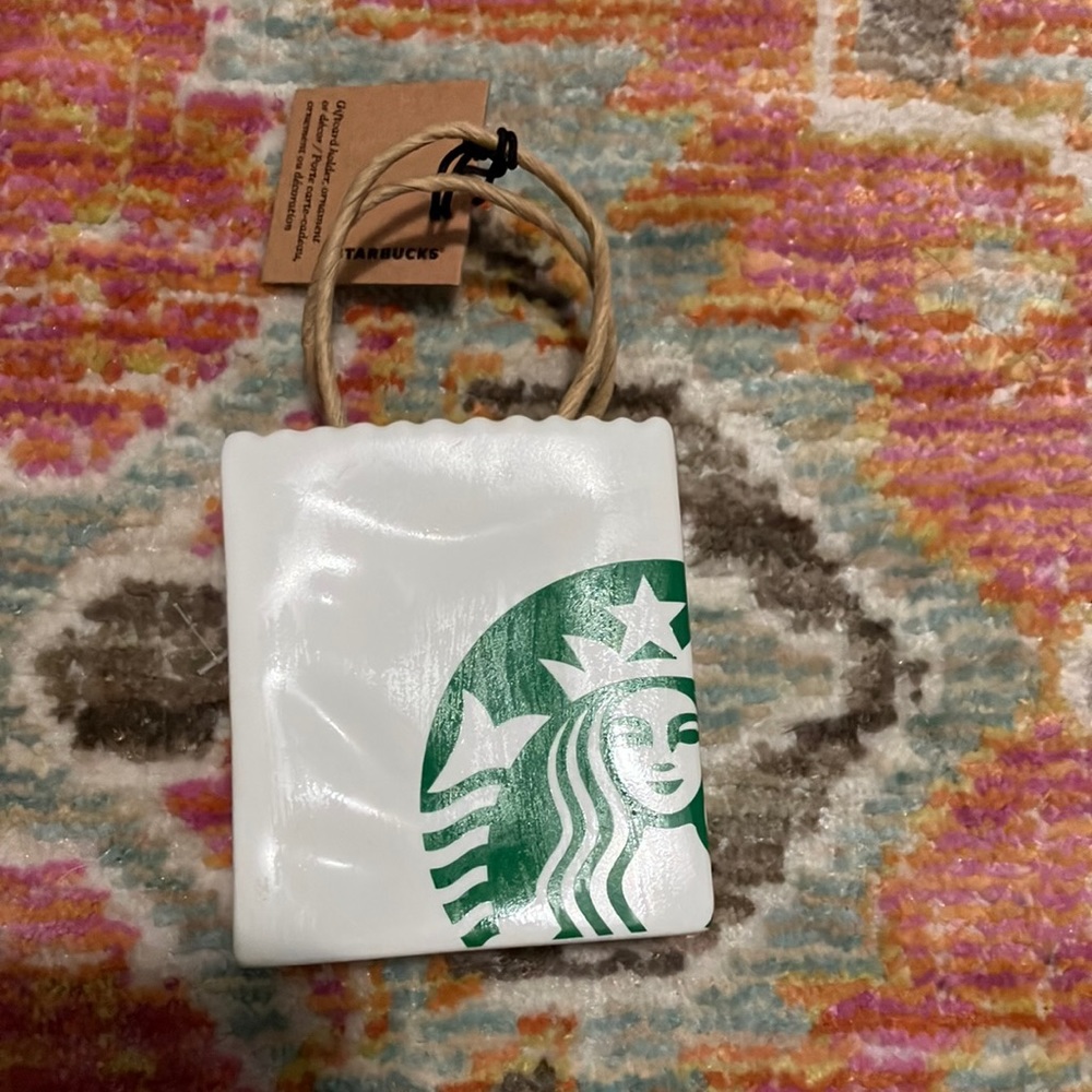 Starbucks bag ornament